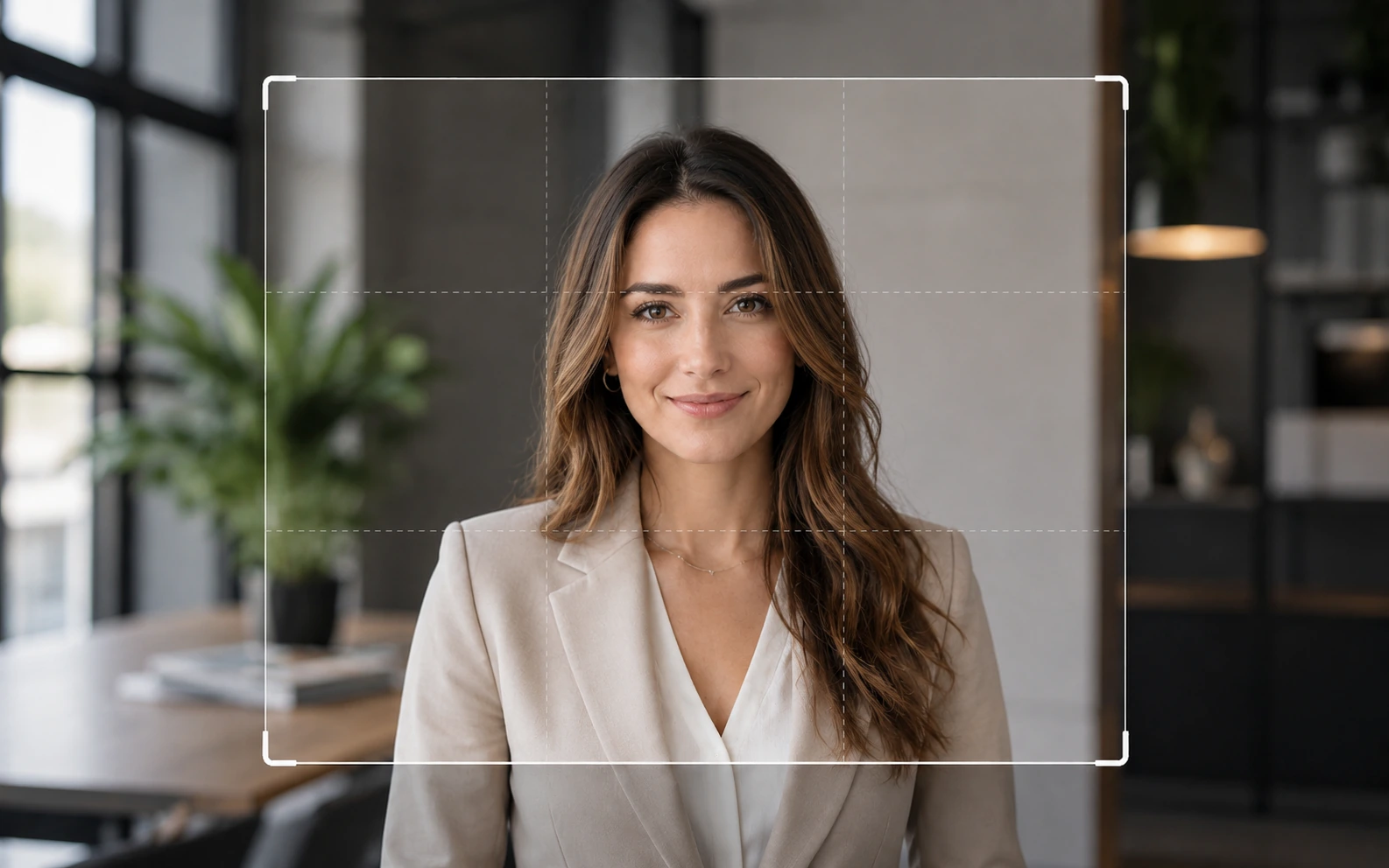 Portrait shown with a wider crop box and more shoulder room for team pages and speaker bios.