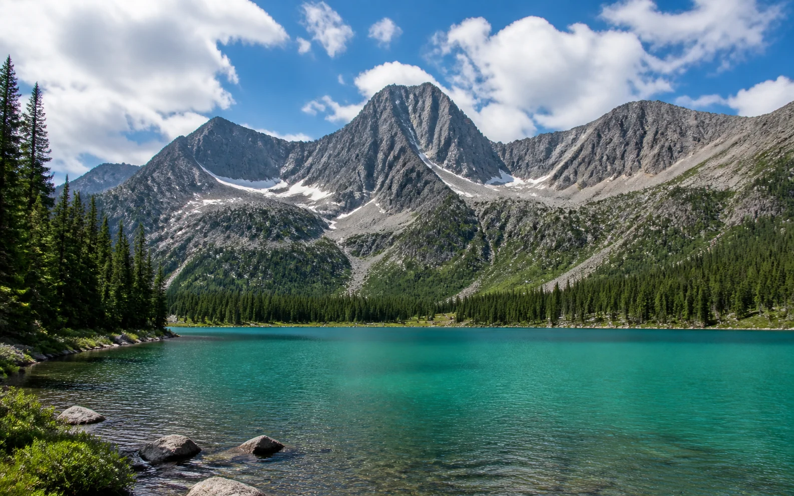 Before-and-after comparison of an oversaturated landscape filter reduced to restore balanced color.